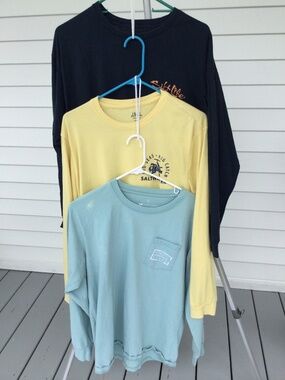 3 Long Sleeve T-Shirts, IZOD Big Seas, Salt Life,  & Southern Marsh, UNISEX